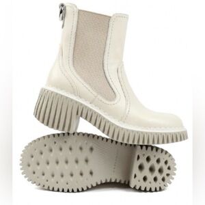 4CCCCEES PLITA CELLA Leather Boot Ivory With Velvet Lining SZ EU 37/6.5